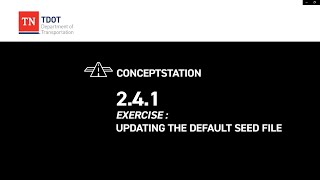 Conceptstation 2.4.1 Exercise: Updating the Default Seed File