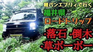 【林道走行 福井県】九頭竜湖近くの草ボーボーの林道へ突っ込んでみた