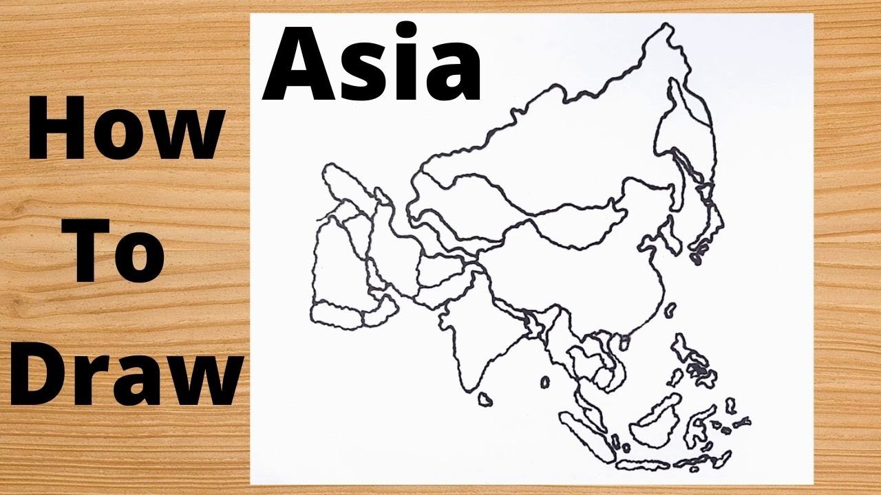 How To Draw Asia Continent Surrealist Drawing Techniques