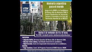 Conversatorio Memoria argentina para el mundo