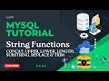 String Functions in MySQL | CONCAT, UPPER, SUBSTRING, REPLACE, TRIM | Database System 11 | codetrix