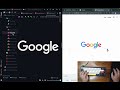 ASMR Programming | Google Clone with HTML/TailwindCSS + Dark Mode [No talking]