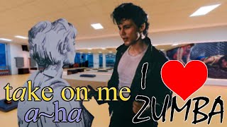 ZUMBA | A-ha - Take On Me (Lyrics) Singing while working out