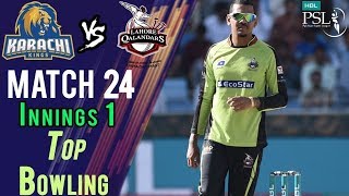 Lahore Qalandars Bowling | Lahore Qalandars Vs Karachi Kings | Match 24 || HBL PSL 2018|M1F1