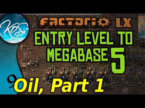 Factorio 1.X Entry Level to Megabase 5 – 9 – OIL PART 1 – Guide, Tutorial