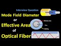 Mode Field Diameter and Effective Area of Optical Fiber | DWDM basic | Fiber basic | OTN