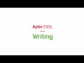 Aptis ESOL Writing test – format and tips