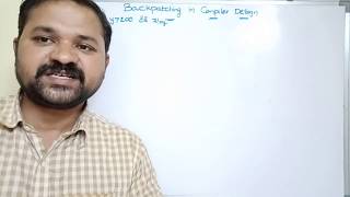 Backpatching in compiler design