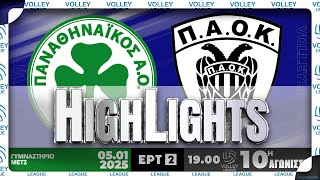 Highlights| Παναθηναϊκός Α.Ο. - Π.Α.Ο.Κ. | 10αγ | 3-0 | VOLLEY LEAGUE 2024-25