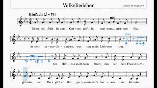 Volksliedchen (Schumann) | E♭ Major | Trinity Grade 4 | Group C | 74 bpm | Sing-Along