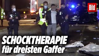 Polizei zeigt Gaffer Trümmerfeld und Leiche (krasse Reaktion!)
