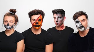Doing My Best Friend’s Halloween Makeup ft. Dolan Twins & Emma Chamberlain