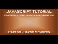 Static members in JavaScript