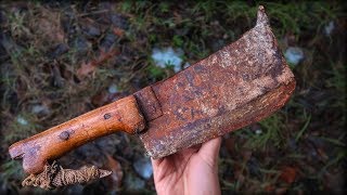 Knifemaker Restore Antique Cleaver