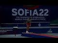 PALMA Andre (POR) M - 2022 Trampoline Worlds, Sofia (BUL) - Q Tumbling Exercise 2