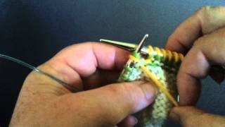 Twin Stitch Purl - TSP - short row method