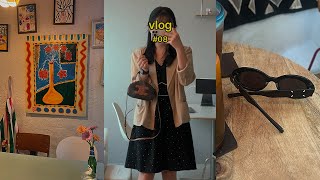 vlog. 망원동에서 버터푸딩 먹고 해방촌에서 와인 마시기 / 연희동 헤더먼트 팝업 / 야금야금 찍어둔 출근룩 ootd