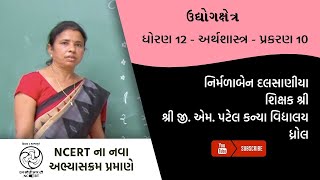 ધોરણ 12 - અર્થશાસ્ત્ર - પ્રકરણ 10 - ઉદ્યોગક્ષેત્ર | Part 1 | Nirmalaben Dalasaniya