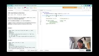 Leetcode Python - Easy - Count Prefixes of Given String (Linear - Single Pointer)