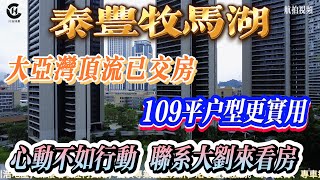 【泰豐牧馬湖】大亞灣頂流紅盤，萬達商圈第一大盤，109平戶型是否更加實用，心動不如行動，聯係大劉來睇房#惠州房產#泰豐牧馬湖#惠州#地產#港人#回佣#返佣#港人置業#大亞灣#萬達廣場#惠州