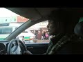 Silent killer driving his  new car