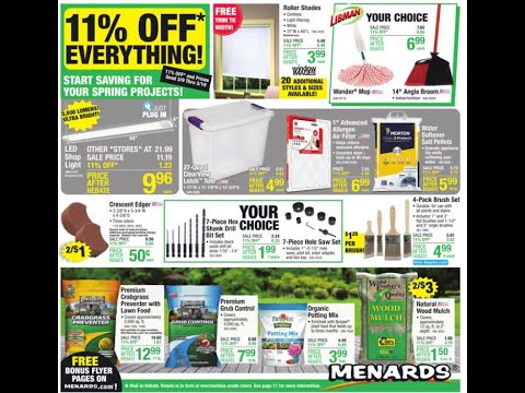 Menards 11% OFF Everything! Sales Ad Flyer 03.09.2023-03.19.2023-Week ...