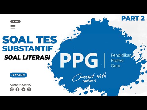 Soal Tes Substansif PPG Prajabatan 2022 - Soal Literasi - YouTube