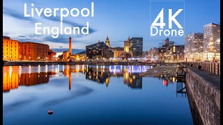 Liverpool, England in 4K UHD Drone Video