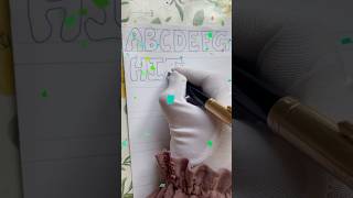 Simple A–Z Bubble Font for Posters & School Projects | Hand Lettering #HandLettering #alphabets