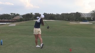 GOLF SWING 2012 - AI MIYAZATO DRIVER - PERFECT DOWN THE LINE \u0026 SLOW MOTION - HQ 1080p HD