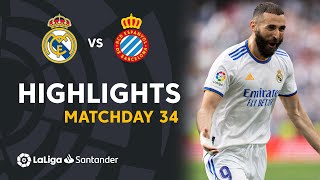 Highlights Real Madrid vs RCD Espanyol (4-0)