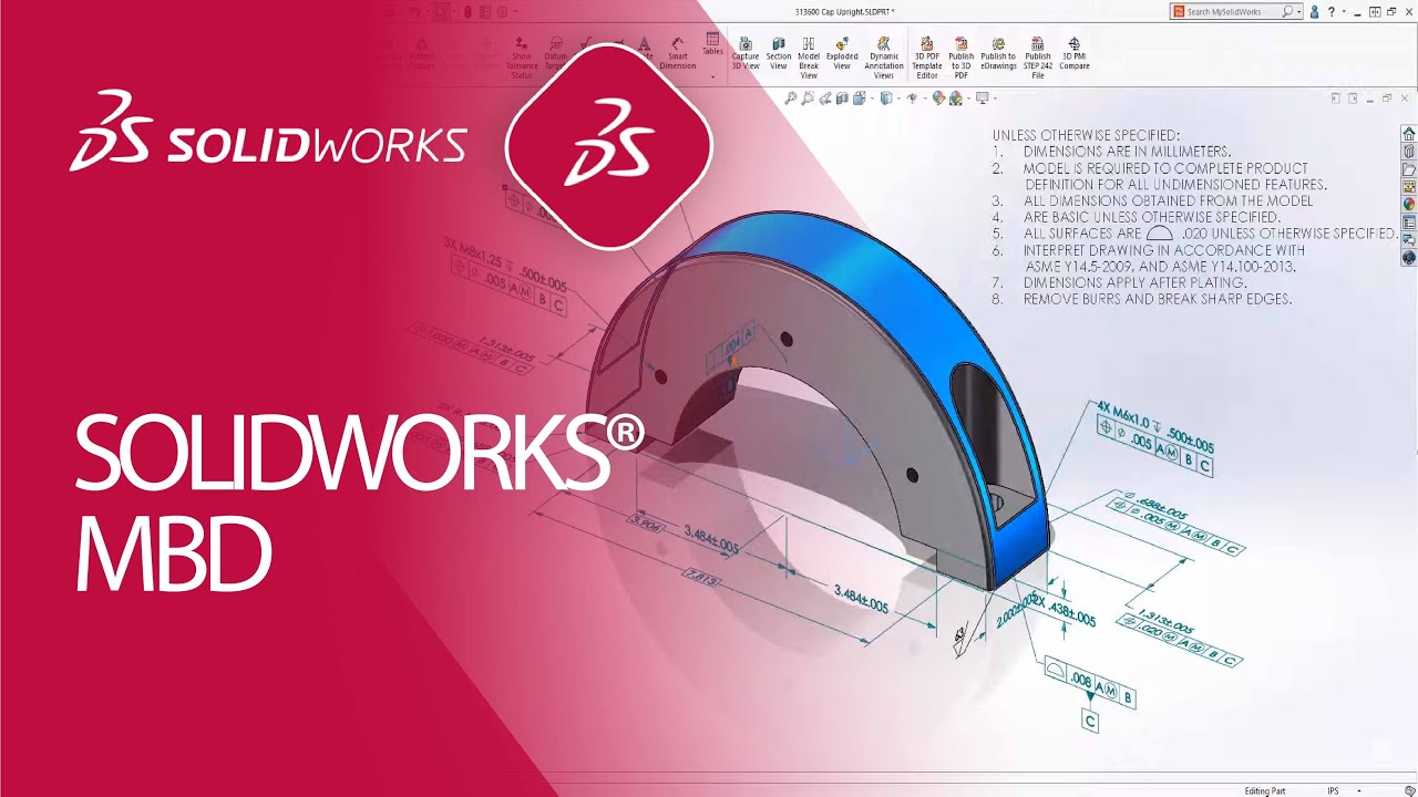 SOLIDWORKS MBD | SOLIDWORKS Ürünleri - YouTube