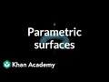 Parametric surfaces | Multivariable calculus | Khan Academy