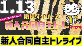 【 阪神自主トレLIVE 】 1/13 阪神タイガース 新人合同自主トレ 2025 新人合同自主トレをみんなで一緒に応援ライブ #全試合無料ライブ配信 #阪神 #実況 #ライブ