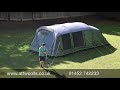 outwell woodburg air tent pitching u0026 packing video