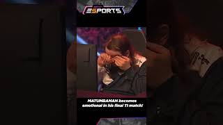 Farewell, Matu 😭 MATUMBAMAN becomes emotional in his final TI match #shorts