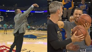 Dell Curry Hits From Steph Range & Everyone Goes Crazy! 😆