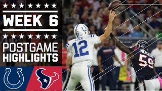 Colts vs. Texans | NFL Week 6 Game Highlights
