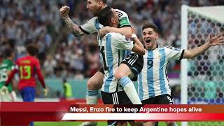 Argentina Beat Mexico by 2-0 | Argentina vs. Mexico Highlights | 2022 FIFA World Cup