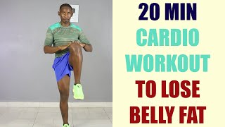 20 Minute Cardio Workout to Lose Belly Fat No Jumping 🔥 200 Calories 🔥