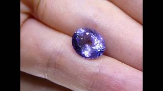 SOLD - 4.17 ct Oval Tanzanite IGI Certified With Laser Inscription