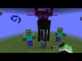 minecraft zombies titan vs ender titan mob battle