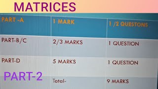 II PUC MATHEMATICS ( MATRICES, 2/3 MARKS QUESTIONS AND ANSWERS||PART-2||).....