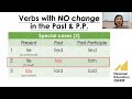 miss siu 英文教室—用6分鐘速記接近20個動詞（verbs）的過去式（past 和過去分詞（p.p. @newmaneducation