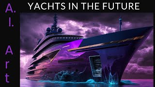 A. I. Art, Midjurney. Yachts in the Future. Text to Image