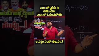 2019 లో వైసీపీ ని గెలిపించిన, 2024 లో ఓడించబోయే ఆ వర్గం ఏంటో తెలుసా..?