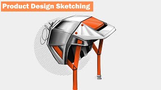 Learn How to Sketch and Render a Mountain Bike Helmet