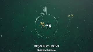boys boys boys - Sabrina Salerno
