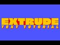 Extrude for After Effects - Working with Text Layers