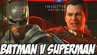 BATMAN V SUPERMAN! - Injustice 2 "Batman" Gameplay (Injustice 2 Online Beta)